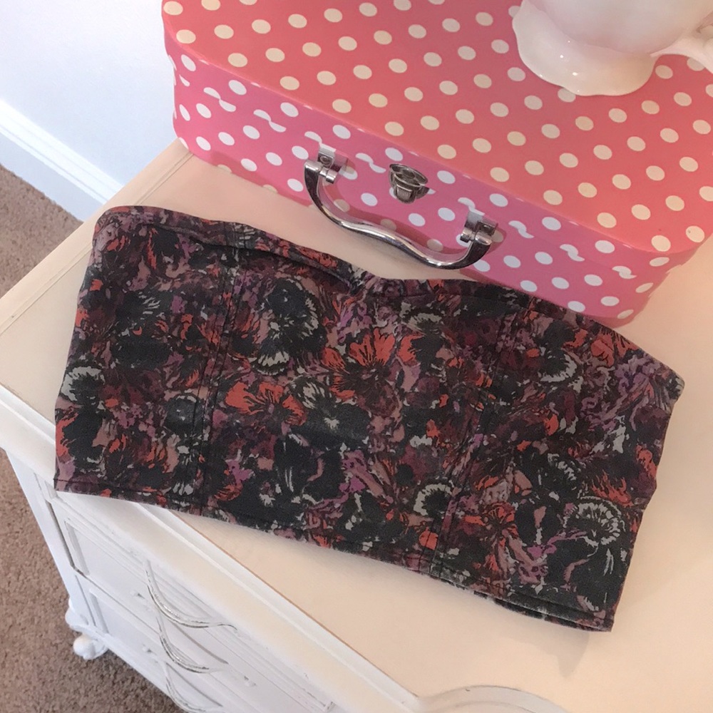 Floral corset top